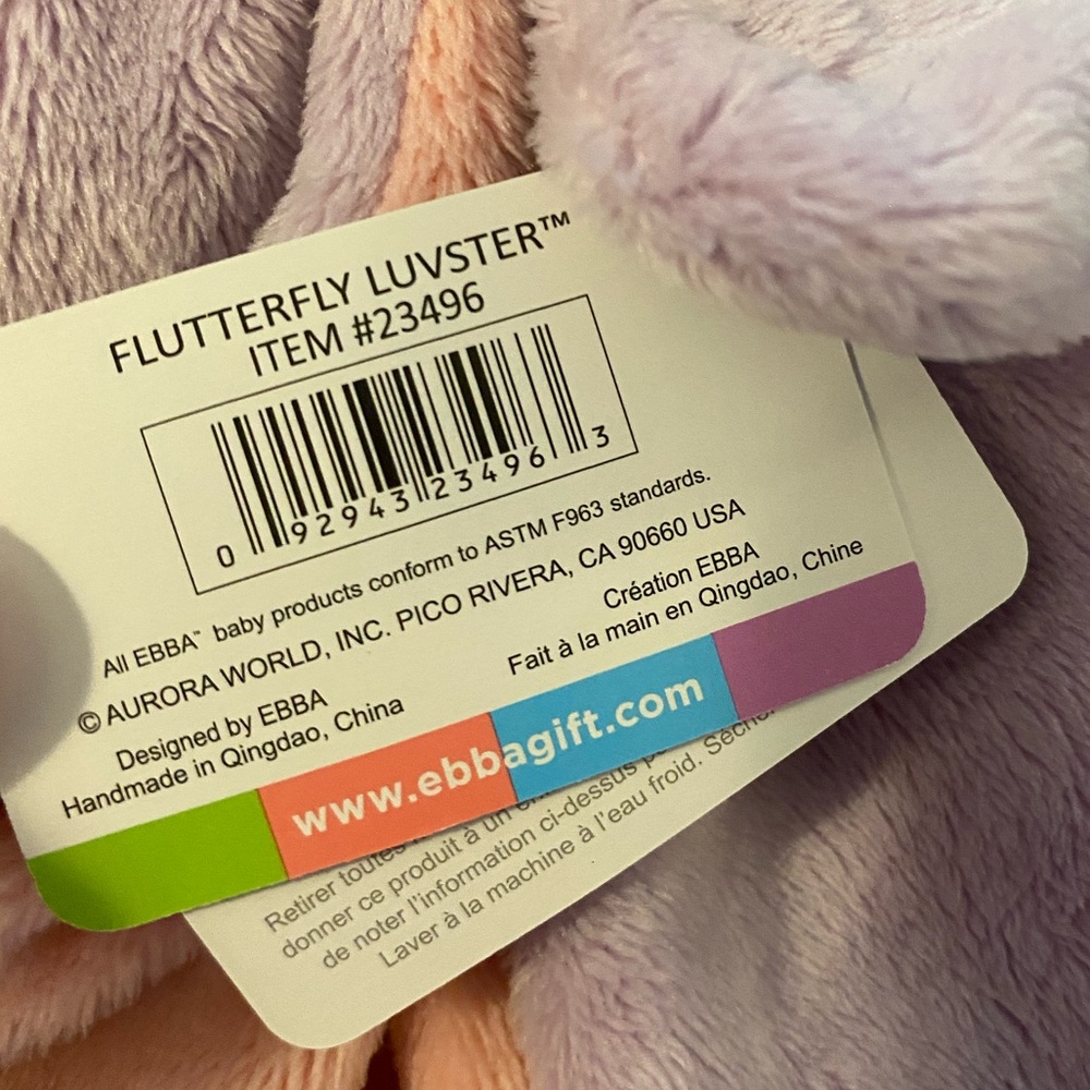 Aurora Butterfly Baby Plush - Picture 5 of 5
